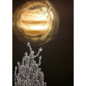 Amir Taj, 11 x 16 Inch, Mixed Media On Paper, Figurative Painting, AC-AMT-047 Amir Taj, 11 x 16 Inch, Mixed Media On Paper, Figurative Painting, AC-AMT-047